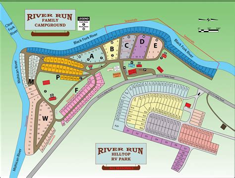 Site Map - River Run Family Campground