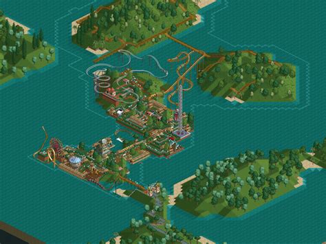 [classic] The start of my trinity island map. : r/rct