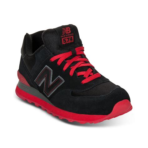 New Balance 574 Sneakers in Red for Men | Lyst