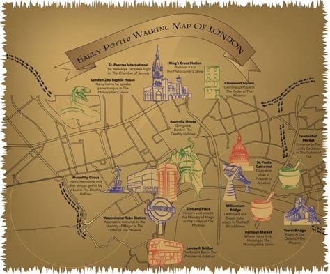 This Magical Map Shows You All the Harry Potter Locations in London