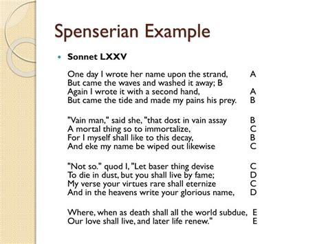 🎉 The spenserian sonnet. Spenserian sonnet. 2019-01-08