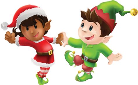 Christmas Elves Dancing Stock Illustration - Download Image Now - iStock