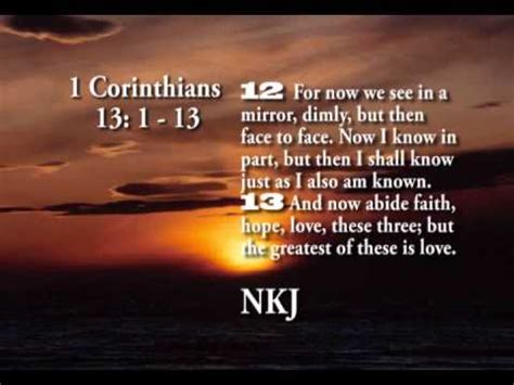 1 Corinthians 13: 1-13 KJV - YouTube