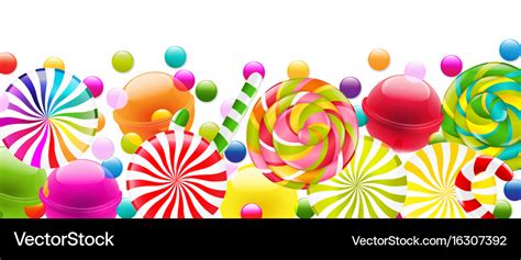 Candy border Royalty Free Vector Image - VectorStock