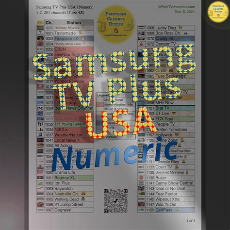 Samsung Tv Plus Channel Guide Printable