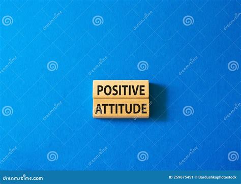 Positive Attitude Symbol. Concept Words Positive Attitude on Wooden ...