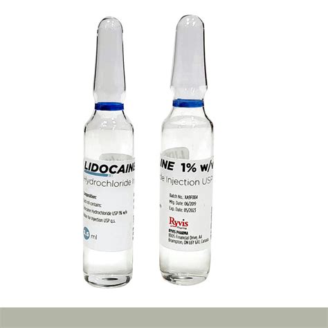 Lidocaine Hydrochloride Injection USP 1% | Ryvis Pharma