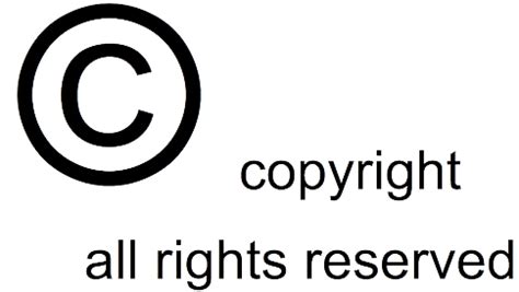 Copyright All Rights Reserved Symbol PNG Transparent Images | PNG All