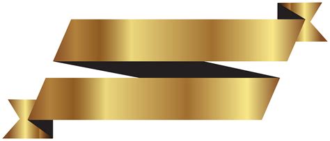 Gold ribbon 1197316 PNG