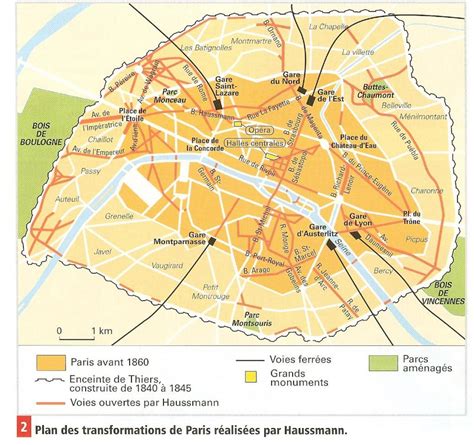 Plan Haussmann Paris - Carte Haussmann Paris (France)