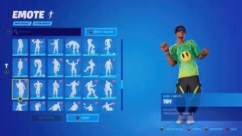 Fortnite Locker Tour (Emotes) - YouTube