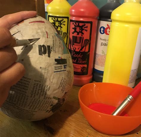 How to make a papier mâché dragon or dinosaur egg - TTS Inspiration