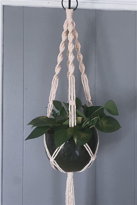 How to Make a Macrame Plant Hanger (For Beginners) — Simply Frayed