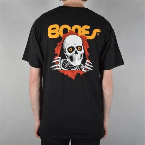 Powell Peralta Bones Powell Peralta Ripper Skate T-Shirt Black - SKATE CLOTHING from Native ...