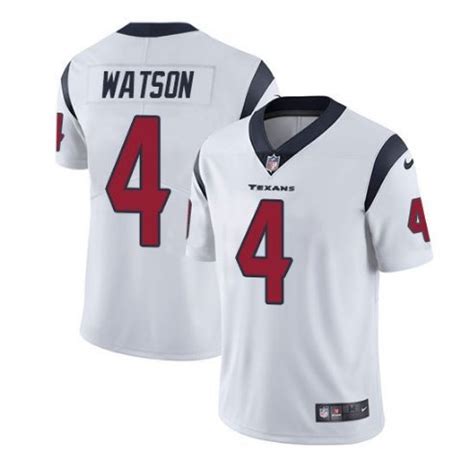 Youth Deshaun Watson Jersey #4 Houston Texans White Stitched Football Jersey S-XL