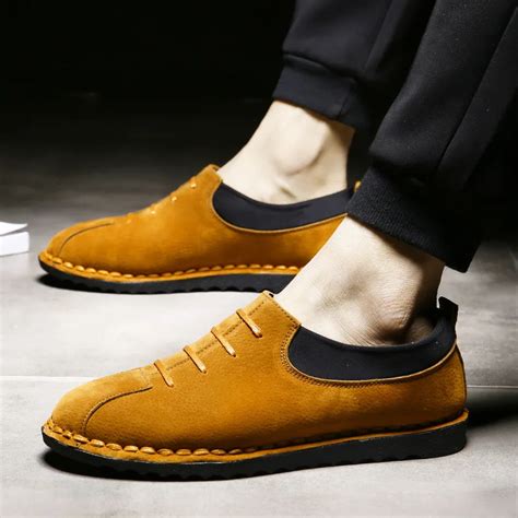 Aliexpress.com : Buy luxury brand suede leather mens shoes casual ...