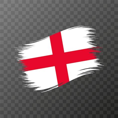 Premium Vector | England national flag grunge brush stroke vector illustration on transparent ...