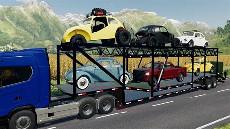 Mod Car Transport Trailer v1.0.0.1 - Farming Simulator 22 mod, LS22 Mod download!