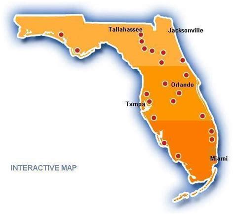 Florida Temperature Map