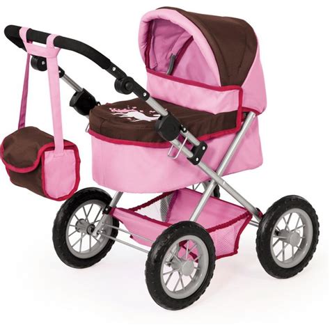 Buy Trendy Pink/Brown Dolls Pram at Argos.co.uk - Your Online Shop for Doll prams and pushchairs ...