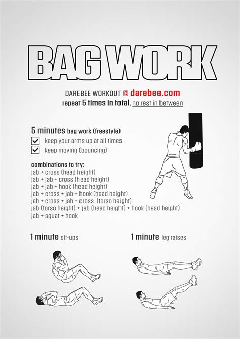 Bag Work Workout for Boxers and MMA Fighters