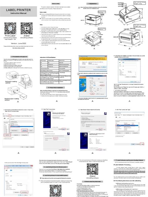 Label Printer User Instruction Manual | PDF