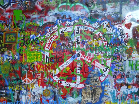 The John Lennon Wall in Prague