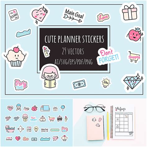 Cute Planner Stickers Collection | Free download