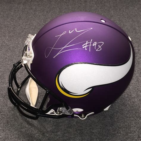 NFL Auction | NFL - Vikings Linval Joseph signed Vikings proline helmet