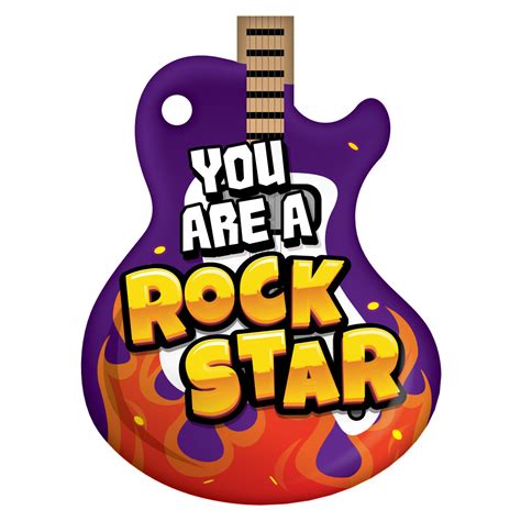 You Are a Rock Star Guitar Brag Tag | SchoolLife.com