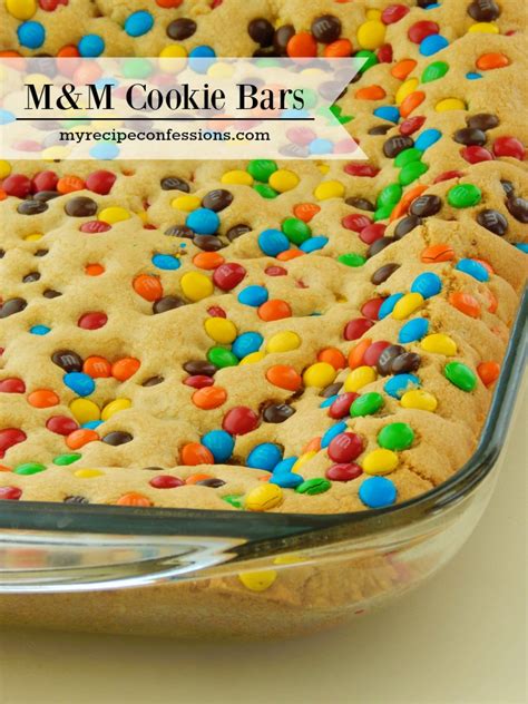 M&M Cookie Bars