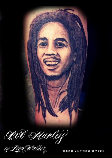 Bob Marley Portrait tattoo by leeroy-da-boy on DeviantArt