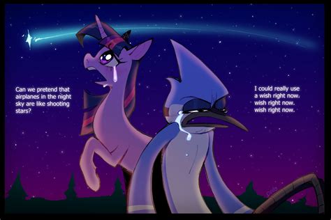 Mordecai and twilight sparkle - Bospump