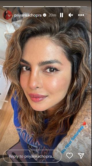 Priyanka Chopra shares "No filter Saturday" selfie