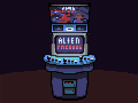 [OC] Alien vs Predator arcade cabinet : PixelArt