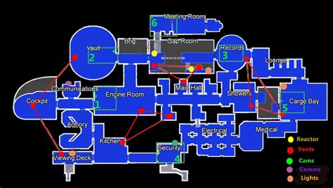 Simplified version of map by u/moe255 : r/AmongUs