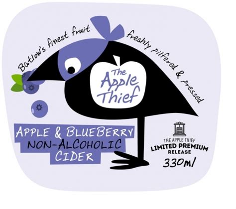 Apple & Blueberry Non-Alcoholic Cider - The Apple Thief - Untappd