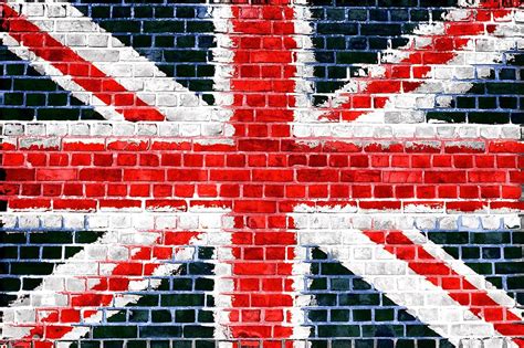 Chicbanners Union Flag Union Jack Great Britain GB Flag Brickwork ...