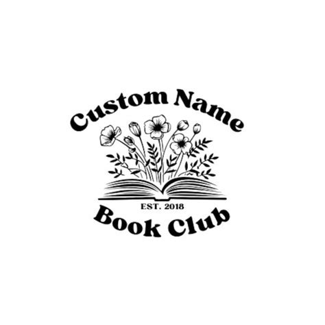 Book Club Custom Logo - Etsy