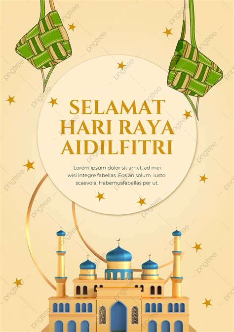 Moon Malay Selamat Hari Raya Aidilfitri Poster Poster Template Download ...