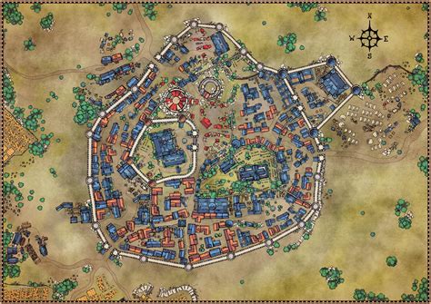 Medieval Town Map