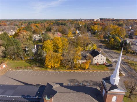 Tewksbury Town Center Aerial View, MA, USA Stock Photo - Image of helicopter, england: 159561538