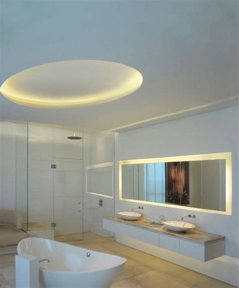 LED light fixtures - tips and ideas for modern bathroom lighting