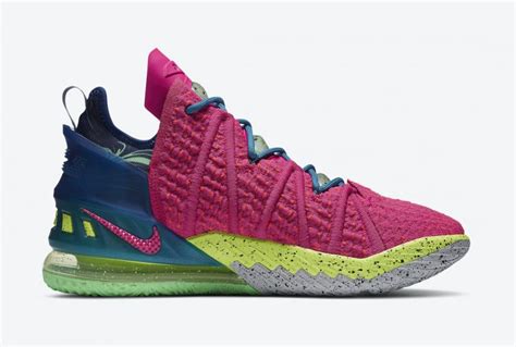 Nike LeBron 18 “Los Angeles By Night” Pink Prime/Multicolor – Sneaker Novel