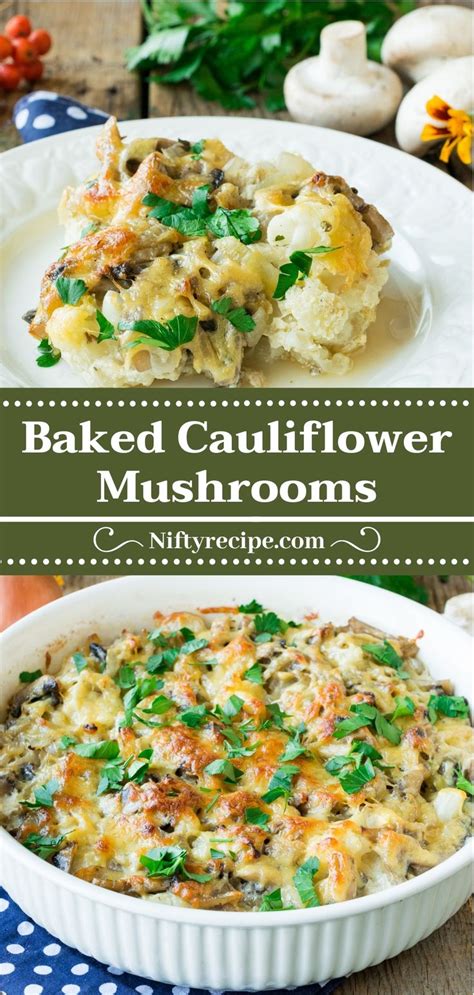 Baked Cauliflower Mushrooms - recipe on Niftyrecipe.com | Recipe | Fish casserole recipes ...