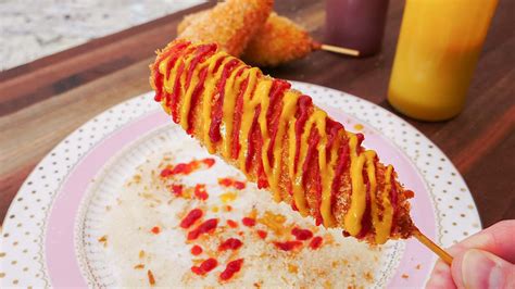 Korean Street Cheese Corn Dogs Recipe & Video - Seonkyoung Longest