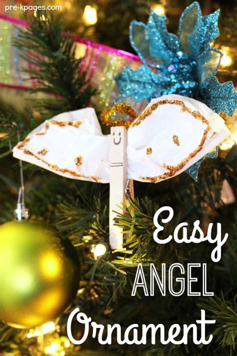 Easy Christmas Angel Ornament Craft - Pre-K Pages