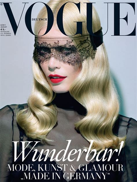 Claudia Schiffer Vogue Germany August 2011 cover - StyleFrizz | Photo ...