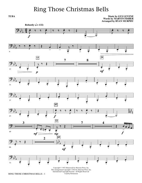 Ring Those Christmas Bells - Tuba Sheet Music | Ryan Murphy | Choir Instrumental Pak