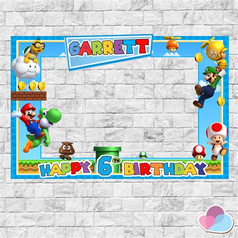 Super Mario Bros Birthday Party, Super Mario Party, 9th Birthday Parties, 4th Birthday, Photo ...